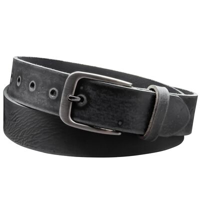 35mm Belt Honed Leather Model EH434-GE Black