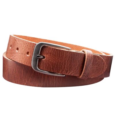 35mm Belt Rustic Leather Model EH434-RL-Dark Brown