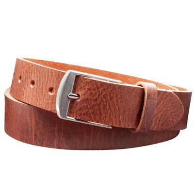 35mm Belt Rustic Leather Model EH49-RL-Dark Brown
