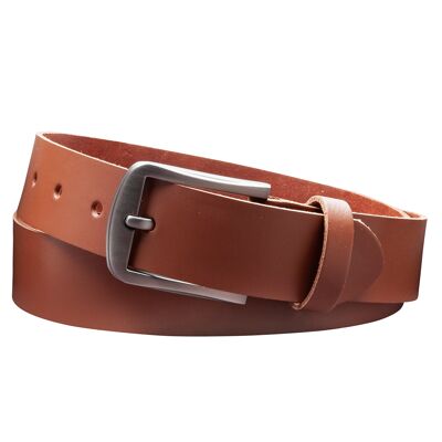 Ceinture 35 mm croûte de cuir modèle EH416-SL-Marron clair