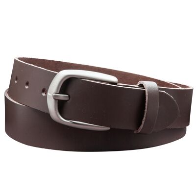 35 mm belt split leather model EH417-SL-Dark Brown