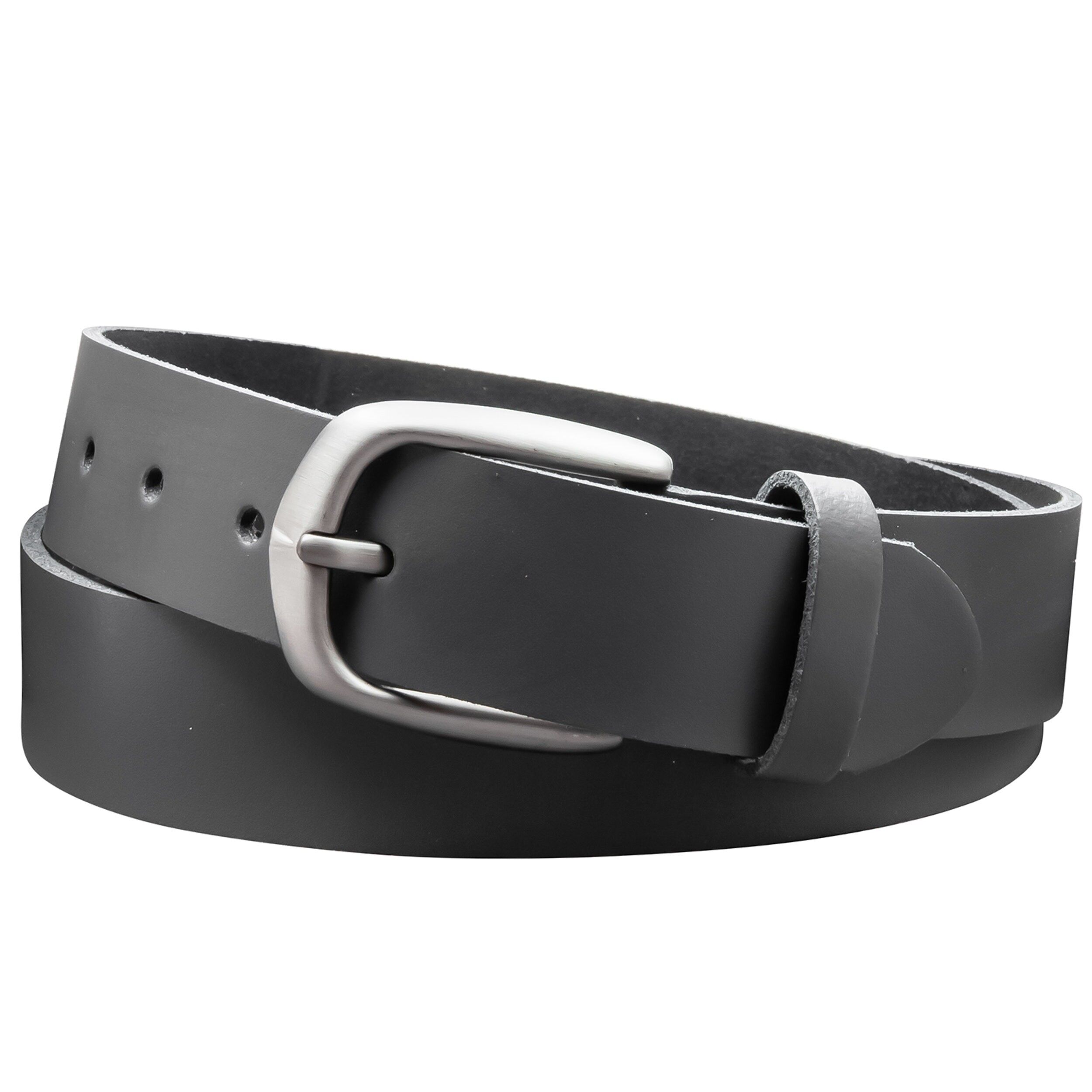 Cintura da 35 mm in pelle crosta modello EH417-SL-Grey