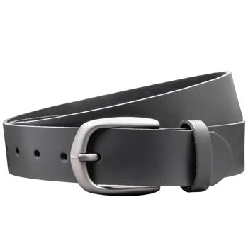 Ceinture 35 mm en croûte de cuir modèle EH417-SL-Gris 2