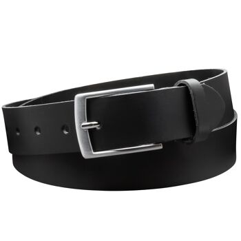 Ceinture 35 mm en croûte de cuir modèle EH421-SL-Noir 3