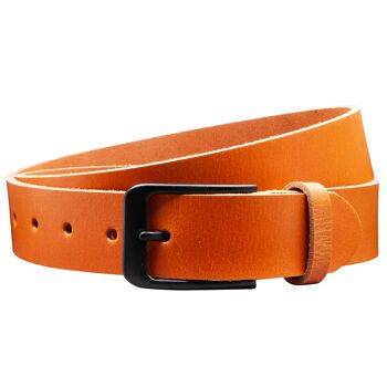 Ceinture 35 mm tout cuir modèle EH412-VL-Cognac 2