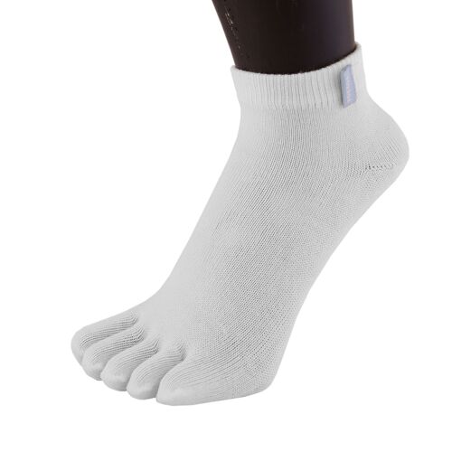 TOETOE® Essential Everyday Unisex Anklet Cotton Toe Socks - White
