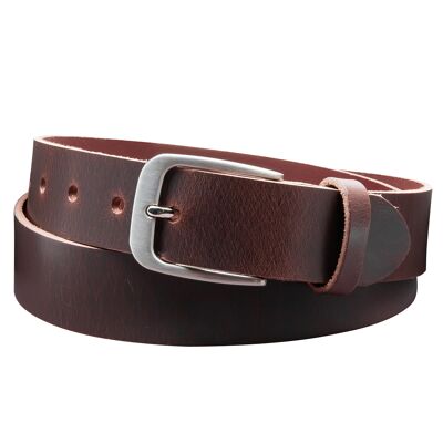 Cinturón de 35 mm full cuero modelo EH428-VL-marrón oscuro