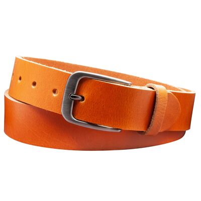 Ceinture 35 mm tout cuir modèle EH434-VL-Cognac