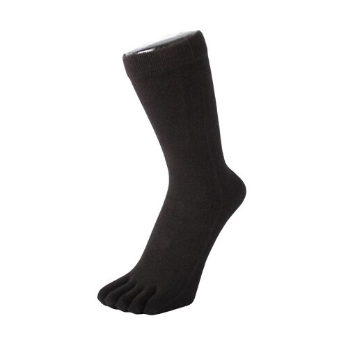 TOETOE® - Essential Everyday Unisex Mid-Calf Plain Cotton Toe Socks