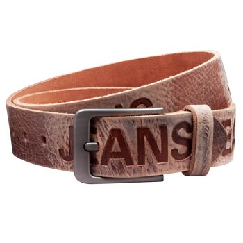 Ceinture 40 mm en cuir imprimé modèle EH565-AD-Rustic 2