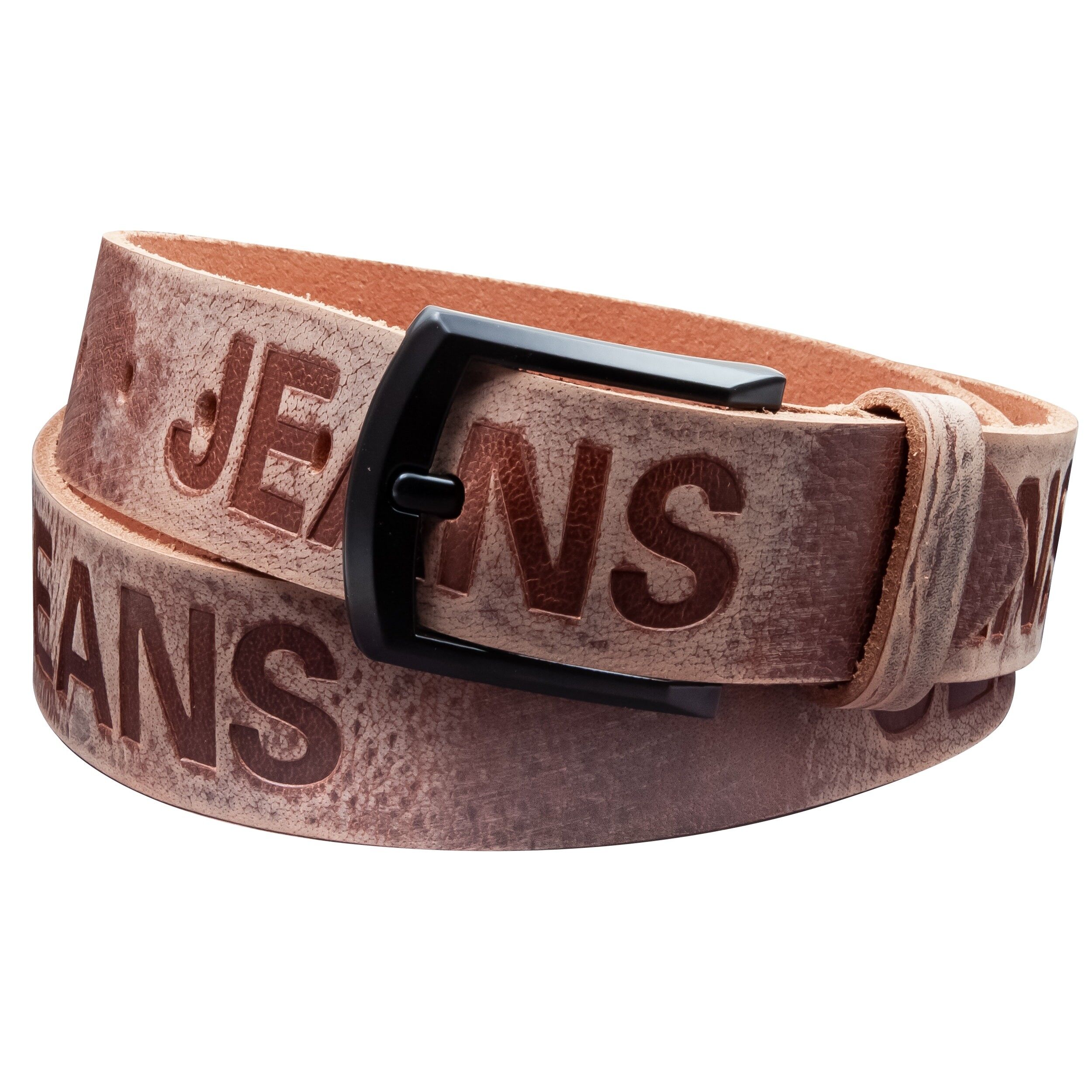 Cintura da 40 mm in pelle stampata modello EH59-AD-Rustic