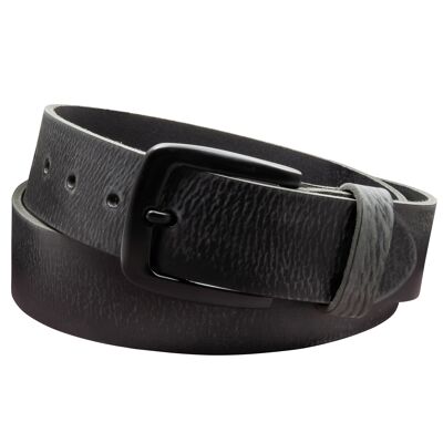 Ceinture 40mm Cuir Aiguisé Modèle EH523-GE Noir