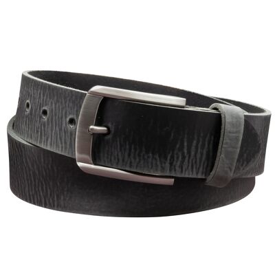 Ceinture 40mm Cuir Aiguisé Modèle EH560-GE Noir