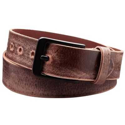 40mm Belt Honed Leather Model EH57-GE-Dark Brown