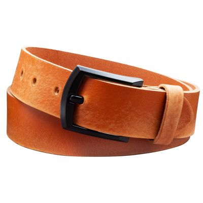 Cintura 40 mm Pelle levigata modello EH59-GE-Cognac