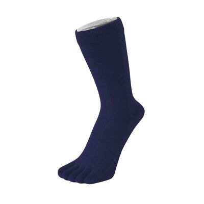 Calze TOETOE® Essential Everyday Unisex a metà polpaccio in cotone tinta unita - Navy