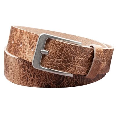 Ceinture 40 mm Cuir Rustique modèle EH56-RL-Marron clair