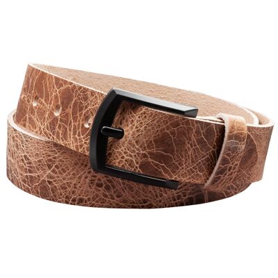 Ceinture 40 mm Cuir Rustique modèle EH59-RL-Marron clair