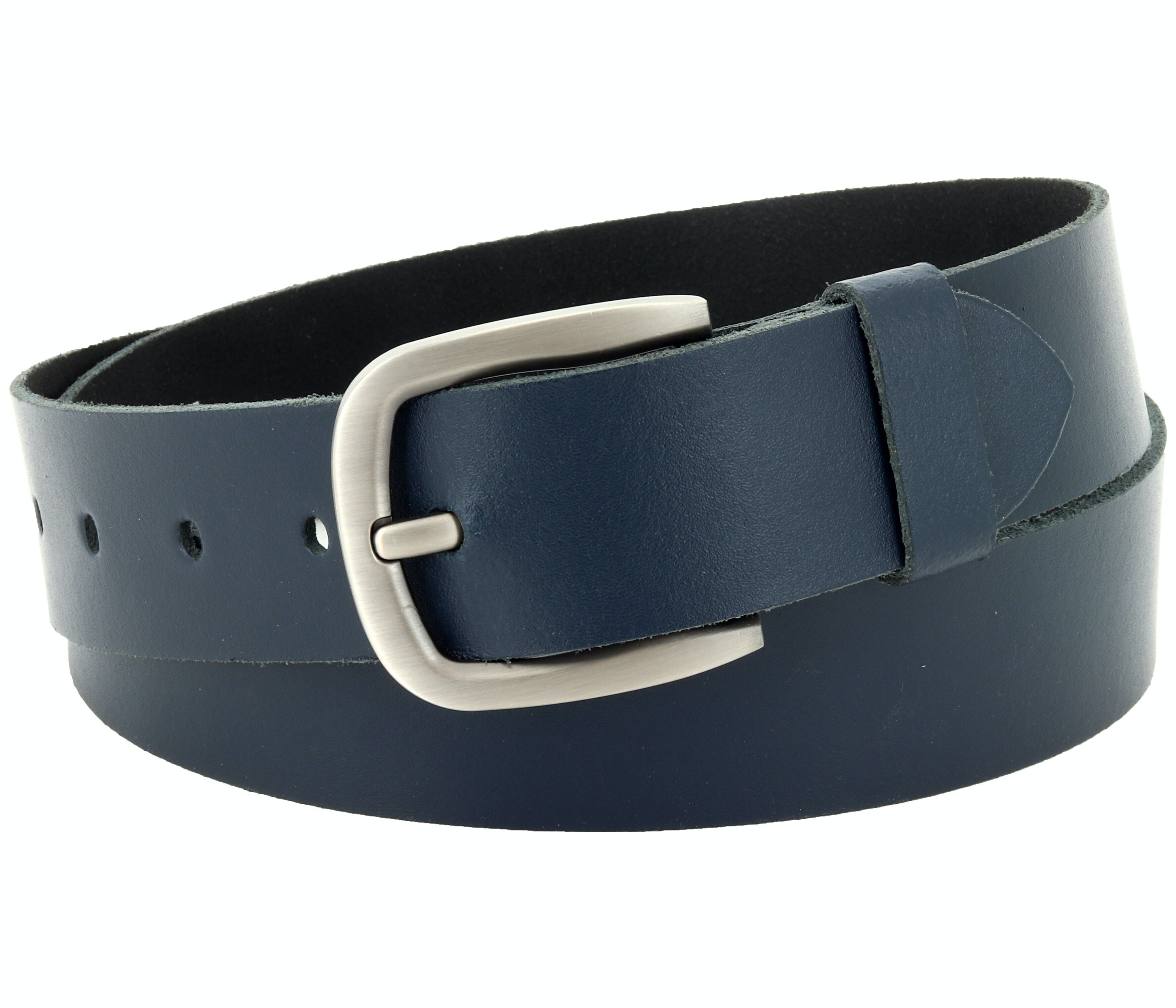 40 mm Gürtel Spaltleder Modell EH52-SL-Dunkelblau