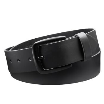 Ceinture 40 mm en croûte de cuir modèle EH523-SL-Noir 3