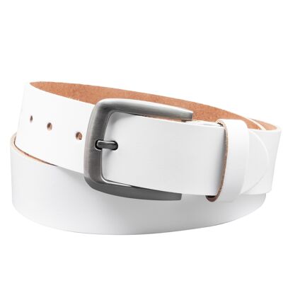 40 mm split leather belt model EH524-SL-White
