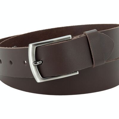 Cinturón 40 mm piel serraje modelo EH529-SL-Marrón Oscuro