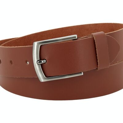 Ceinture 40 mm croûte de cuir modèle EH529-SL-Marron clair