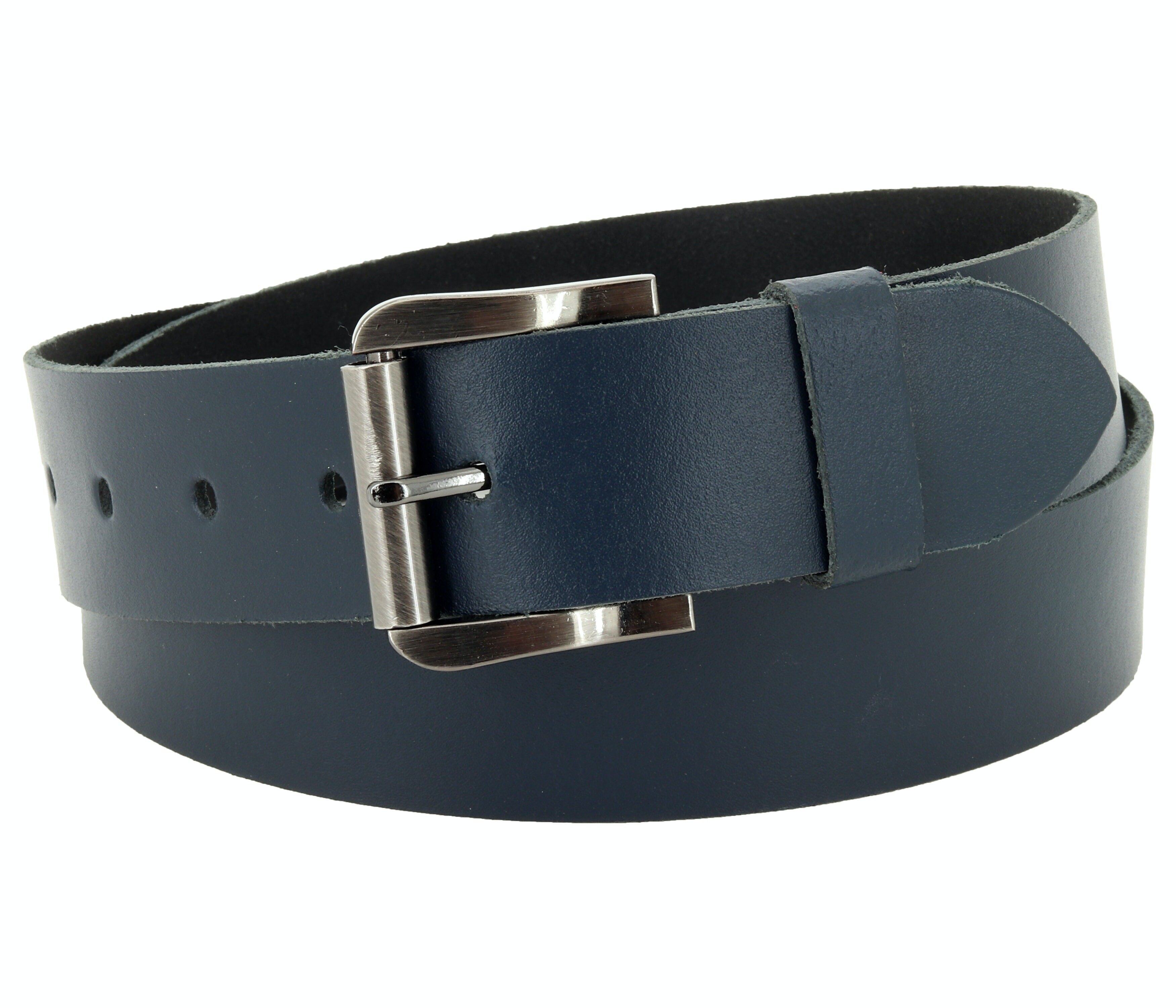 Cinturón 40 mm piel serraje modelo EH536-SL-Azul marino