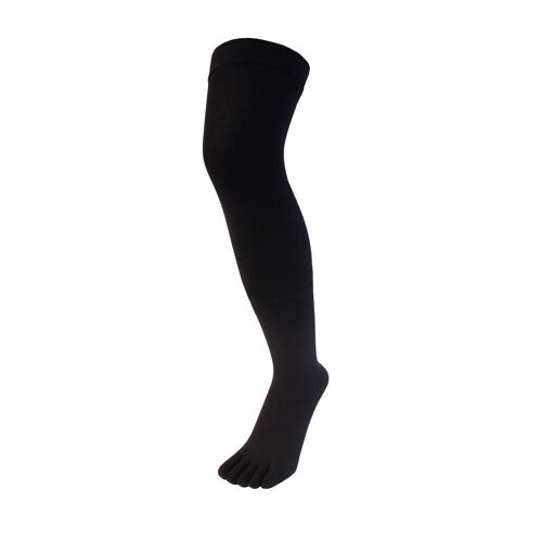 TOETOE® - Essential Everyday Unisex Over-Knee Plain / Stripy Cotton Toe Socks