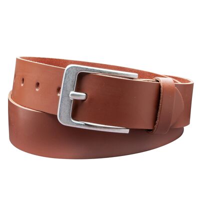 Ceinture 40 mm croûte de cuir modèle EH56-SL-Marron clair