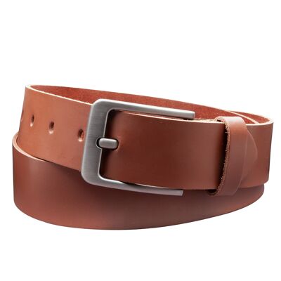 Ceinture 40 mm croûte de cuir modèle EH565-SL-Marron clair