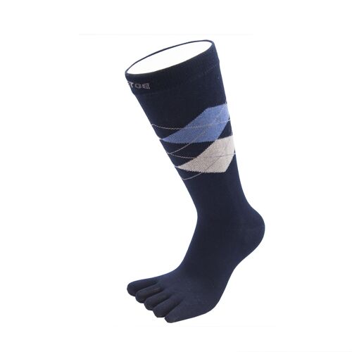 Buy wholesale TOETOE® Essential Everyday Men Argyle Cotton Toe Socks -  Grey-Light-Blue