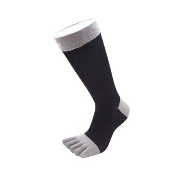 Chaussettes TOETOE® Essential Men Business Cotton Toe - Noir et Gris 1