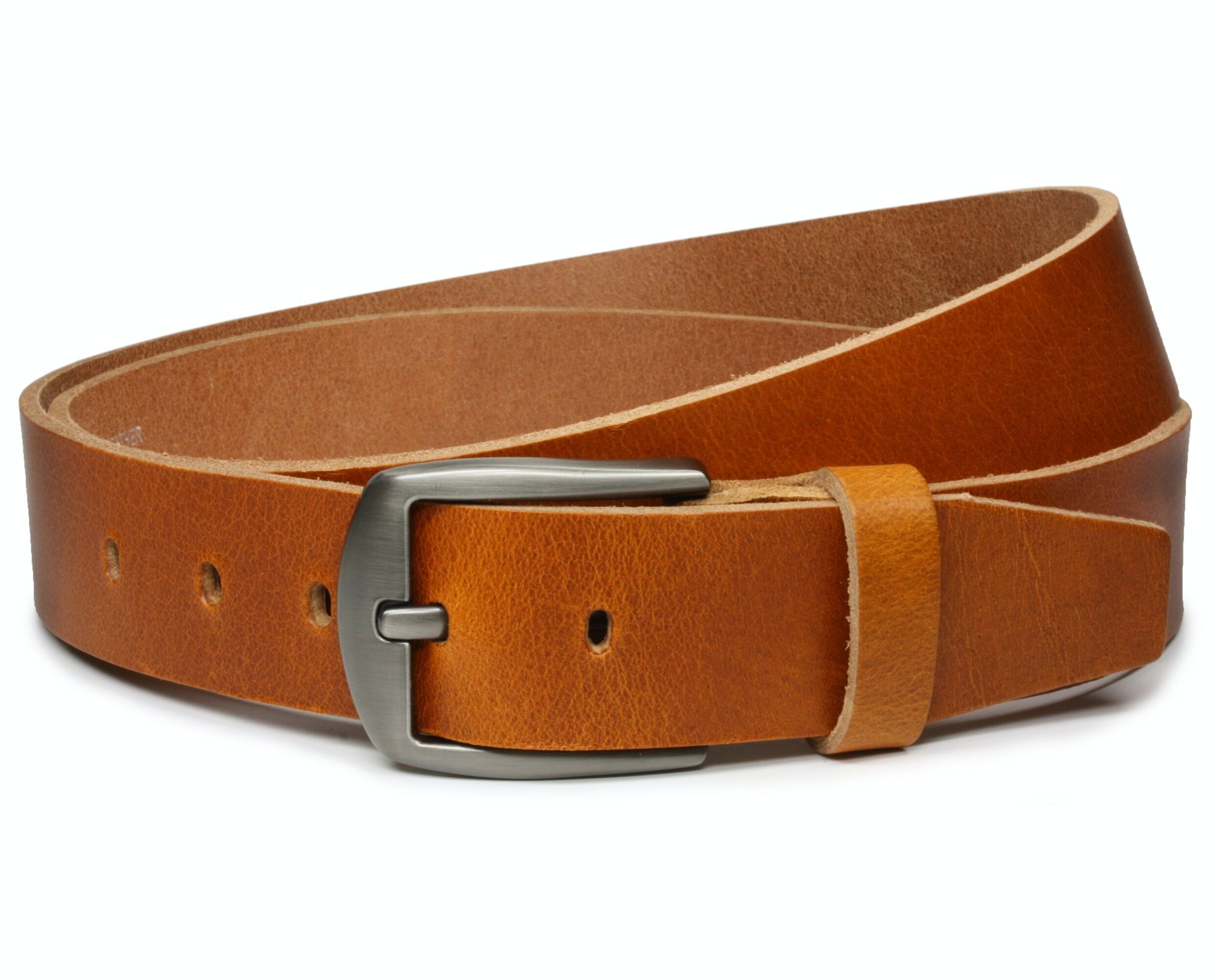 Cintura 40 mm in pelle piena modello EH510-VL-Cognac