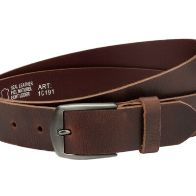 Cinturón de 40 mm full cuero modelo EH510-VL-marrón oscuro