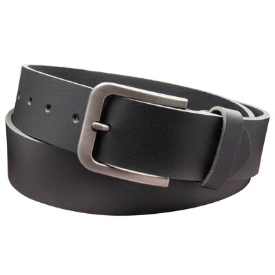 Ceinture 40 mm tout cuir modèle EH520-VL-Noir