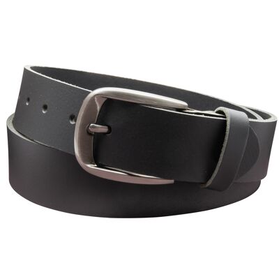 Ceinture 40 mm tout cuir modèle EH525-VL noir