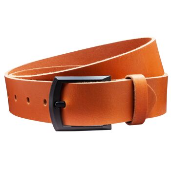 Ceinture 40 mm tout cuir modèle EH59-VL-Cognac 2