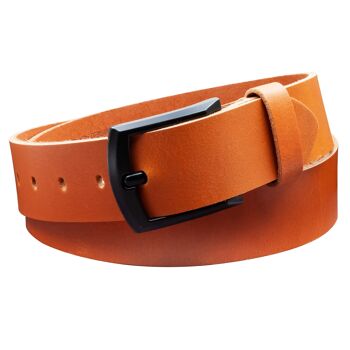 Ceinture 40 mm tout cuir modèle EH59-VL-Cognac 3