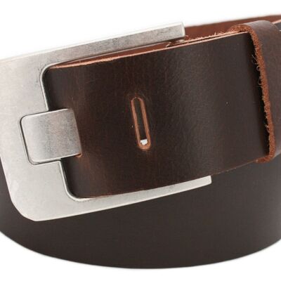 Cinturón de 45 mm full cuero modelo EH61-VL-marrón oscuro