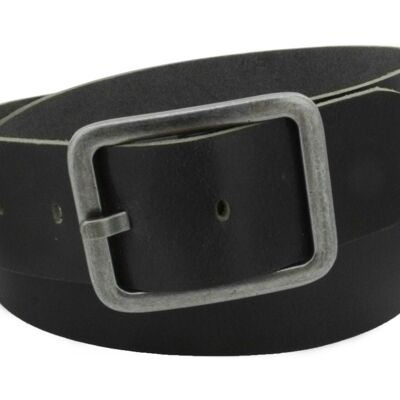 Cintura da 45 mm interamente in pelle modello EH62-VL nera