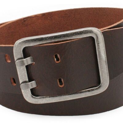 Cinturón de 45 mm full cuero modelo EH63-VL-marrón oscuro