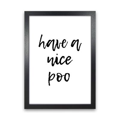 Have A Nice Poo, Badezimmer Moderner Druck, gerahmte Badezimmerwandkunst