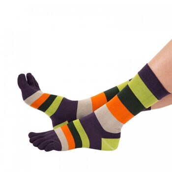 TOETOE® - Chaussettes à bout en coton mi-mollet essentielles pour hommes 4