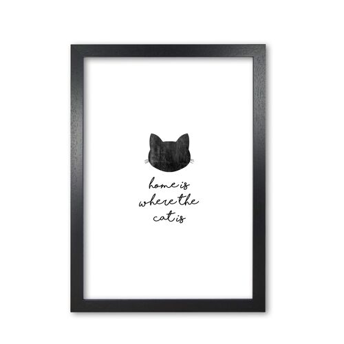 Home Is Where The Cat Is Print By Orara Studio Animal Art Print