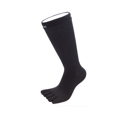 TOETOE® Essential Men Plain Cotton Toe Socks - Black