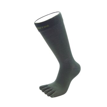 TOETOE® Essential Men Chaussettes mi-mollet unies à bout en coton 6