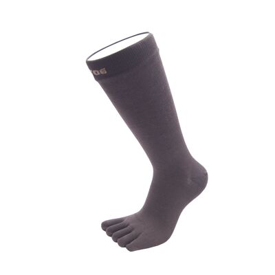 TOETOE® Essential Men Plain Cotton Toe Socks - Brown