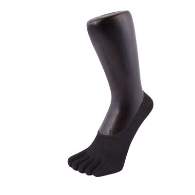 Chaussettes TOETOE® Essential Everyday Soie unies pour les pieds - Noir