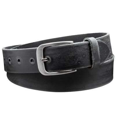 35mm Belt Honed Leather Model EH428-GE Black